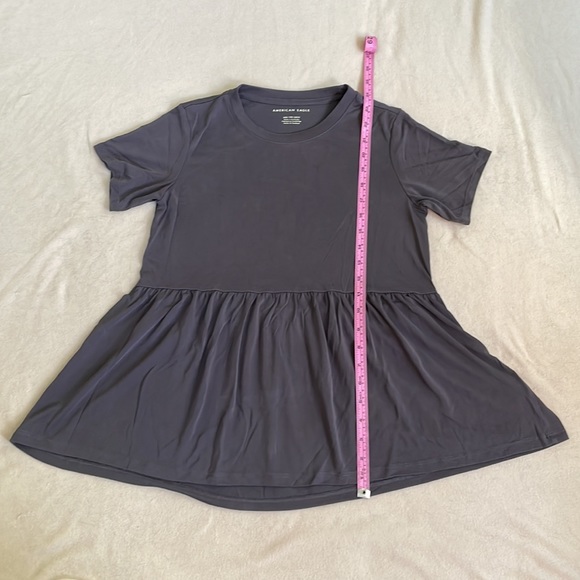Washed Black American Eagle XXS Babydoll T-Shirt - Picture 4 of 5